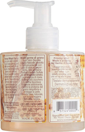 Nesti Dante Miele E Germi Di Grano Sapone Liquido 300 Ml Detergente Mani Naturale Naturale Profumato Bellezza/Bagno e corpo/Detergenti per il corpo/Detergente per le mani Tiziana non solo gioielli - Civitanova Marche, Commerciovirtuoso.it
