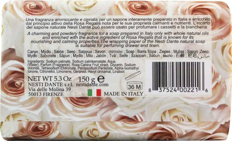 Nesti Dante Rosa Champagna Sapone (aroma Rosa Canina) 150 Gr Saponetta Profumata 100% Biodegradabile Made In Italy Bellezza/Bagno e corpo/Detergenti per il corpo/Saponette Tiziana non solo gioielli - Civitanova Marche, Commerciovirtuoso.it