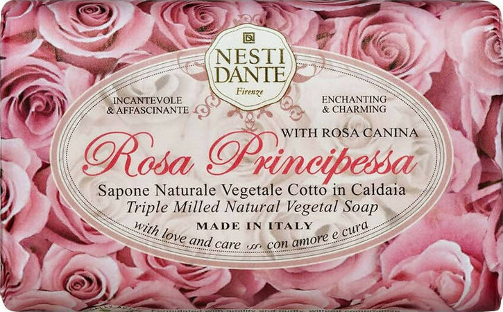 Nesti Dante Rosa Principessa Sapone 150 Gr. Saponetta Rosa Canina Made In Italy 100% Naturale Biodegradabile Bellezza/Bagno e corpo/Detergenti per il corpo/Saponette Tiziana non solo gioielli - Civitanova Marche, Commerciovirtuoso.it