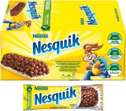 Nestlé 24x Barretta Nesquik Nestlé 25 Gr Merendina Croccanti Palline Di Cereali Gusto Cioccolato Nesquik Confezione 24 Pz Alimentari e cura della casa/Cereali e muesli/Cereali e barrette snack/Barrette ai cereali Franco Pausa Caffè - Albano Laziale, Commerciovirtuoso.it