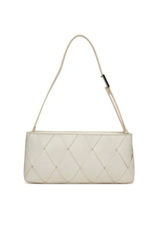 calvin klein BORSA CK WOVEN ELONGATED SHOULERD BAG da donna