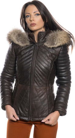 Nika---Piumino-Donna-Testa-di-Moro-in-vera-pelle