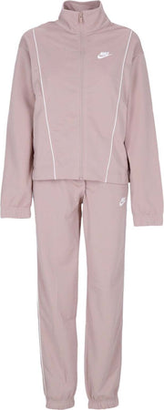 Nike-Completo-Tuta-Donna-W-Essential-Tracksuit-Diffused-Taupe/white/white-da-donna