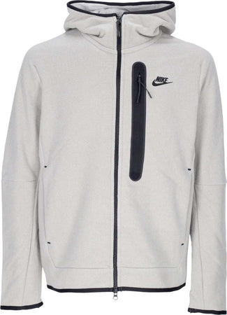 Nike-Felpa-Cappuccio-Zip-Uomo-Sportswear-Tech-Fleece-Full-zip-Winter-Hoodie-Cobblestone/black-da-uomo