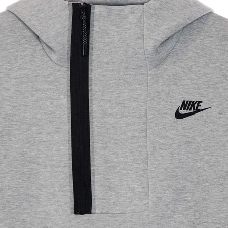Nike-Felpa-Leggera-Cappuccio-Uomo-M-Sportswear-Tech-Fleece-Half-Zip-Hoodie-Dk-Grey-Heather/black-da-uomo