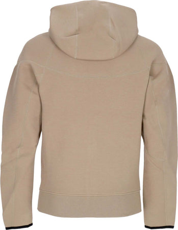 Nike-Felpa-Leggera-Cappuccio-Uomo-Tech-Fleece-Full-zip-Windrunner-Hoodie-Khaki/black-da-uomo