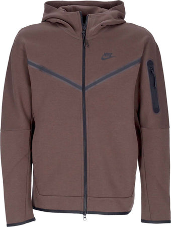 Nike-Felpa-Leggera-Cappuccio-Zip-Uomo-Sportswear-Tech-Fleece-Full-zip-Hoodie-Baroque-Brown/baroque-Brown/black-da-uomo