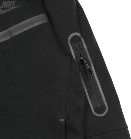 Nike-Felpa-Leggera-Cappuccio-Zip-Uomo-Sportswear-Tech-Fleece-Hoodie-Black/black-da-uomo