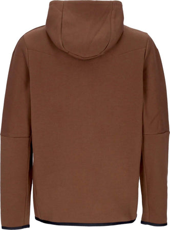 Nike-Felpa-Leggera-Cappuccio-Zip-Uomo-Sportswear-Tech-Fleece-Hoodie-Cacao-Wow/black-da-uomo