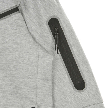 Nike-Felpa-Leggera-Cappuccio-Zip-Uomo-Sportswear-Tech-Fleece-Hoodie-Dk-Grey-Heather/black-da-uomo