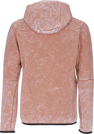 Nike-Felpa-Leggera-Cappuccio-Zip-Uomo-Sportswear-Tech-Fleece-Wash-Full-zip-Hoodie-Mineral-Clay/black-da-uomo