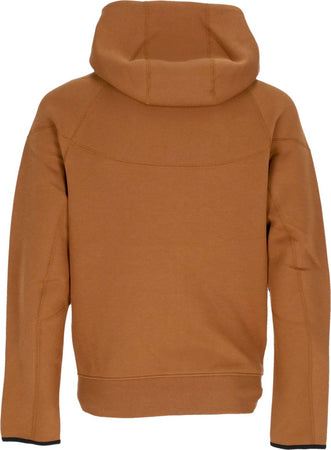 Nike-Felpa-Leggera-Cappuccio-Zip-Uomo-Tech-Fleece-Full-zip-Windrunner-Hoodie-Lt-British-Tan/black-da-uomo