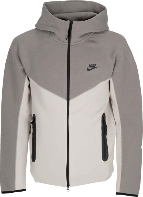 Nike-Felpa-Leggera-Cappuccio-Zip-Uomo-Tech-Fleece-Full-zip-Windrunner-Hoodie-Lt-Iron-Ore/flat-Pewter/black-da-uomo