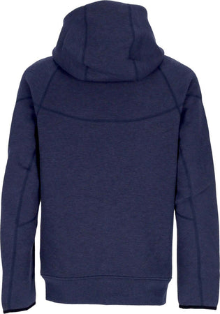 Nike-Felpa-Leggera-Cappuccio-Zip-Uomo-Tech-Fleece-Full-zip-Windrunner-Hoodie-Obsidian-Heather/black-da-uomo