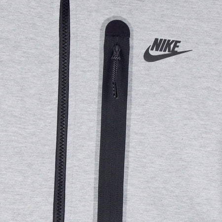 Nike-Felpa-Leggera-Cappuccio-Zip-Uomo-Tech-Fleece-Overlay-Full-Zip-Dk-Grey-Heather/black/black-da-uomo