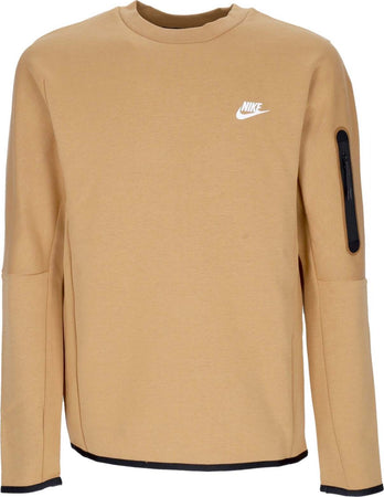 Nike-Felpa-Leggera-Girocollo-Uomo-Sportswear-Tech-Fleece-Elemental-Gold/sail-da-uomo