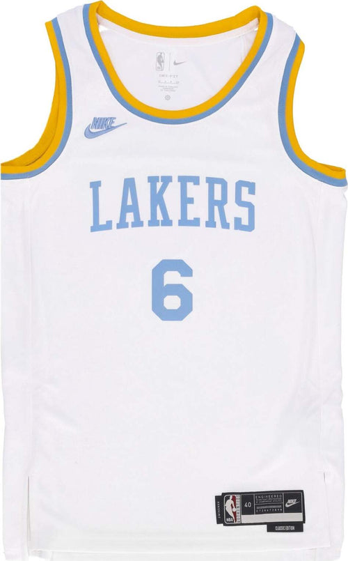 NIKE-NBA-Canotta-Basket-Uomo-Nba-22-Dri-fit-Swingman-Jersey-Hardwood-Classics-No-6-Lebron-James-Loslak-White-da-uomo