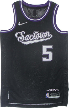 NIKE-NBA-Canotta-Basket-Uomo-Nba-Dri-Fit-Swingman-Jersey-City-Edition-21-No-5-Deaaron-Fox-Sackin-Black-da-uomo