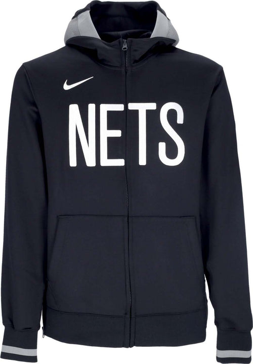 NIKE-NBA-Felpa-Leggera-Cappuccio-Zip-Uomo-Nba-Dri-fit-Showtime-Full-zip-Hoodie-Bronet-Black/dark-Steel-Grey/black/white-da-uomo