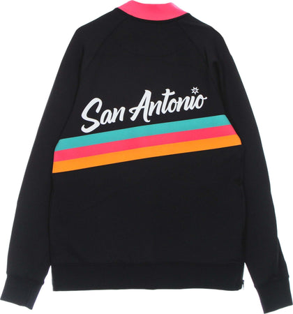 NIKE-NBA-Felpa-Leggera-College-Uomo-Nba-Dri-Fit-Showtime-L/s-Jacket-Saaspu-Black/black/white-da-uomo