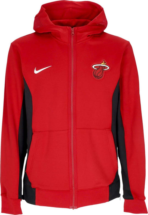 NIKE-NBA-Giacca-Tuta-Cappuccio-Uomo-Nba-Dri-fit-Showtime-Full-zip-Hoodie-Miahea-Tough-Red/black/black/white-da-uomo