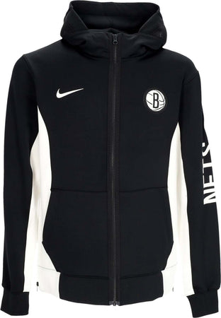 NIKE-NBA-Giacca-Tuta-Cappuccio-Uomo-Nba-Showtime-Dri-fit-Full-zip-Hoodie-Bronet-Black/white/white/white-da-uomo