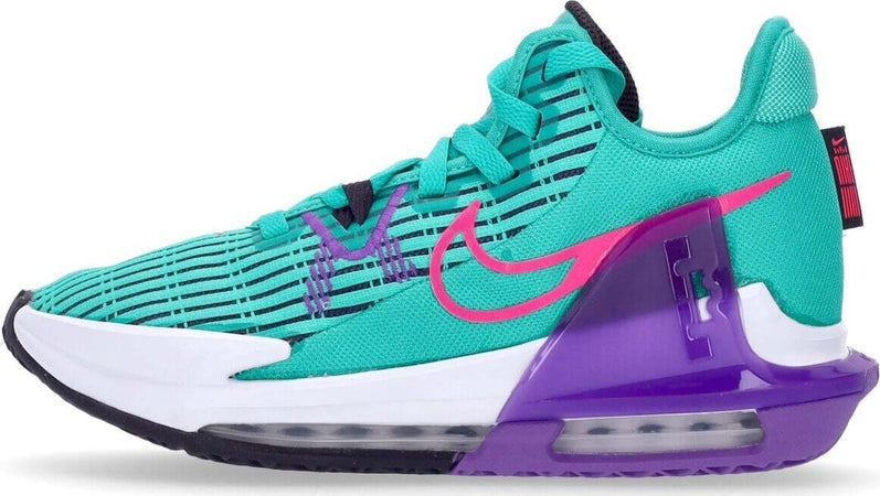 NIKE-NBA-Scarpa-Basket-Uomo-Lebron-Witness-Vi-Clear-Emerald/hyper-Pink/wild-Berry-da-uomo