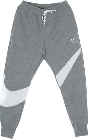 Nike-Pantalone-Tuta-Leggero-Uomo-Swoosh-Tech-Fleece-Pant-Dk-Grey-Heather/white/white-da-uomo