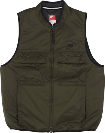 Nike-Smanicato-Uomo-Tech-Fleece-Utility-Vest-Cargo-Khaki/black-da-uomo