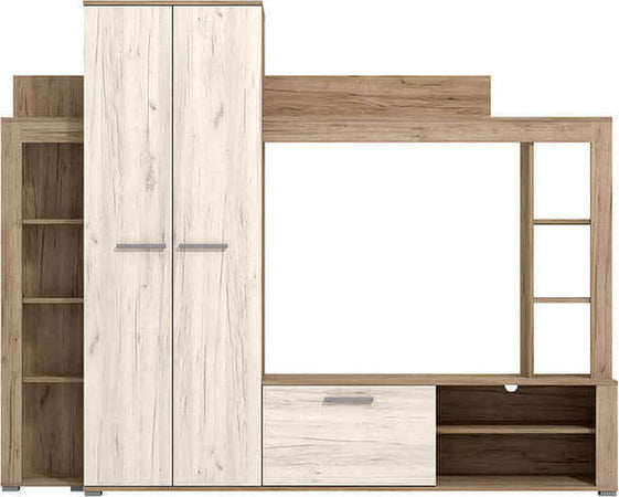 NILA---parete-attrezzata-moderna-colore-rovere-grigio-bianco-cm-233,2-x-350-x-185,2-h-Bianco-Milani-Home