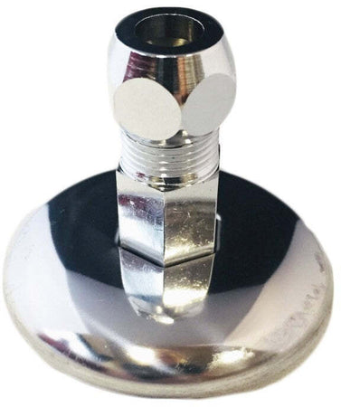 Niplex scorrevole con rosone, attacco da 3/8X10, tutto in ottone