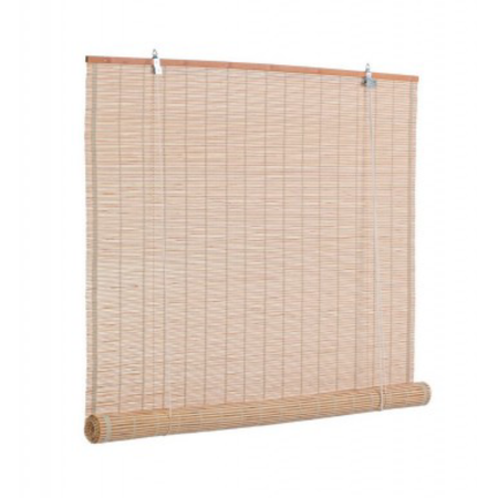 Tenda Nizza marrone in bamboo, barre in legno e filo di poliestere copertura 75%