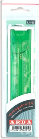 Normografo lettere e cifre Uni - 7mm - verde - Arda Cancelleria e prodotti per ufficio/Penne matite scrittura e correzione/Materiali per il disegno tecnico Eurocartuccia - Pavullo, Commerciovirtuoso.it