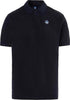 North-Sails-Polo-Uomo-Piquet-di-Cotone-Mezze-Maniche-Logo-Ricamato-Blu