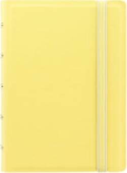 Notebook Pocket - con elastico - copertina similpelle - 144 x 105 mm - 56 pagine - a righe - giallo limone - Filofax Cancelleria e prodotti per ufficio/Archivio ufficio e accessori per scrivania/Archivio ufficio/Portablocchi e portamoduli Eurocartuccia - Pavullo, Commerciovirtuoso.it