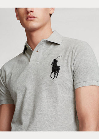 Polo Ralph Lauren Uomo 100% Cotone Pony Ricamato Slim Fit Maniche Corte Maxi Logo Big Pony