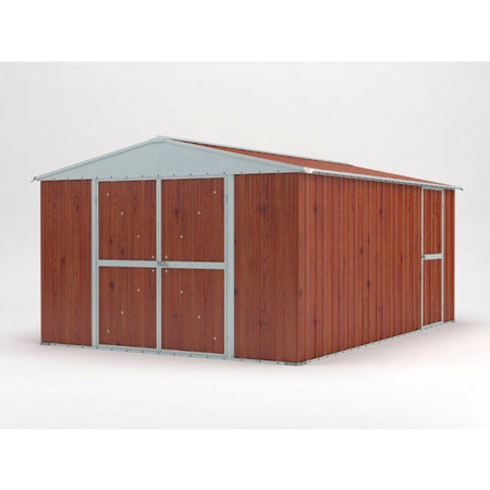 Garage deposito lamiera Box in Acciaio Zincato 360x430cm x h2.10m - 185KG - 15,48mq