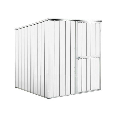 Box lamiera attrezzi casetta giardino in Acciaio Zincato 175x185cm x h1.92m - 70KG - 2,92mq - BIANCO
