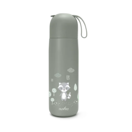 Borraccia termica in acciaio con manico in silicone 400 ml Nuvita