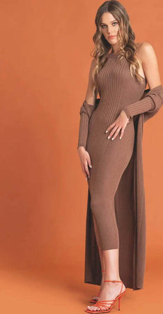 Nualy Abito Donna Lungo A Costine Tinta Unita Vestito Casual Smanicato A Collo Alto Moda/Donna/Abbigliamento/Vestiti/Casual You Store - Messina, Commerciovirtuoso.it