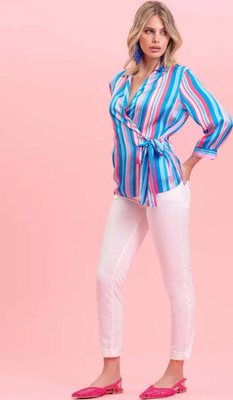 NUALY-DAILY-|-Camicia-righe-multicolor