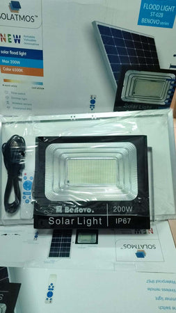 NUOVO-FARO-200W-CON-PANNELLO-SOLARE-LED-CREPUSCOLARE-6500k-ALTA-LUMINOSITA-IP67