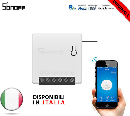 NUOVO SONOFF MINI rele' Domotica Wifi Switch interruttore Alexa Google Timer APP Fai da te/Materiale elettrico/Prese elettriche ed accessori/Spine intelligenti e telecomandate Zencoccostore - Formia, Commerciovirtuoso.it