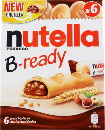Nutella B-ready Merdendina Ferrero Merendine Croccanti Ripiene Nutella Confezione Mono Poerzione Merendina Da 44 Gr Alimentari e cura della casa/Snack dolci e salati/Biscotti/Wafer Non solo alimenti - Albano Laziale, Commerciovirtuoso.it