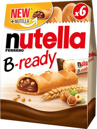 Nutella B-ready Merdendina Ferrero Merendine Croccanti Ripiene Nutella Confezione Mono Poerzione Merendina Da 44 Gr Alimentari e cura della casa/Snack dolci e salati/Biscotti/Wafer Non solo alimenti - Albano Laziale, Commerciovirtuoso.it
