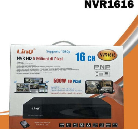 Nvr-16ch-Canali-Rec&live-Full-Hd-1080p-Wifi-H.264-H.265-Switch-Poe-5mpx-Nvr1616