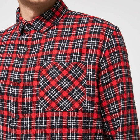 Oakley Podium Plaid Flannel Camicia Uomo Flanella a Scacchi Camicia Invernale Casual Rossa Button-Down Con Taschino Moda/Uomo/Abbigliamento/T-shirt polo e camicie/Camicie casual Snotshop - Roma, Commerciovirtuoso.it