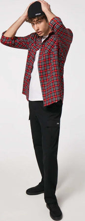 Oakley Podium Plaid Flannel Camicia Uomo Flanella a Scacchi Camicia Invernale Casual Rossa Button-Down Con Taschino Moda/Uomo/Abbigliamento/T-shirt polo e camicie/Camicie casual Snotshop - Roma, Commerciovirtuoso.it