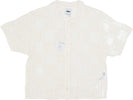 OBEY-Camicia-Manica-Corta-Donna-W-Agatha-Crochet-Knit-Sweater-Unbleached-da-donna