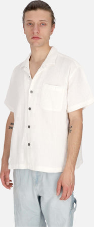 OBEY-Camicia-Manica-Corta-Uomo-Balance-Woven-Shirt-Unbleached-da-uomo